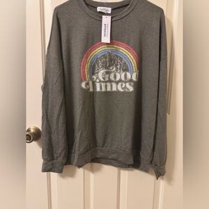 Kayleigh men’s long sleeve lightweight T-shirt, oversized, men’s. M